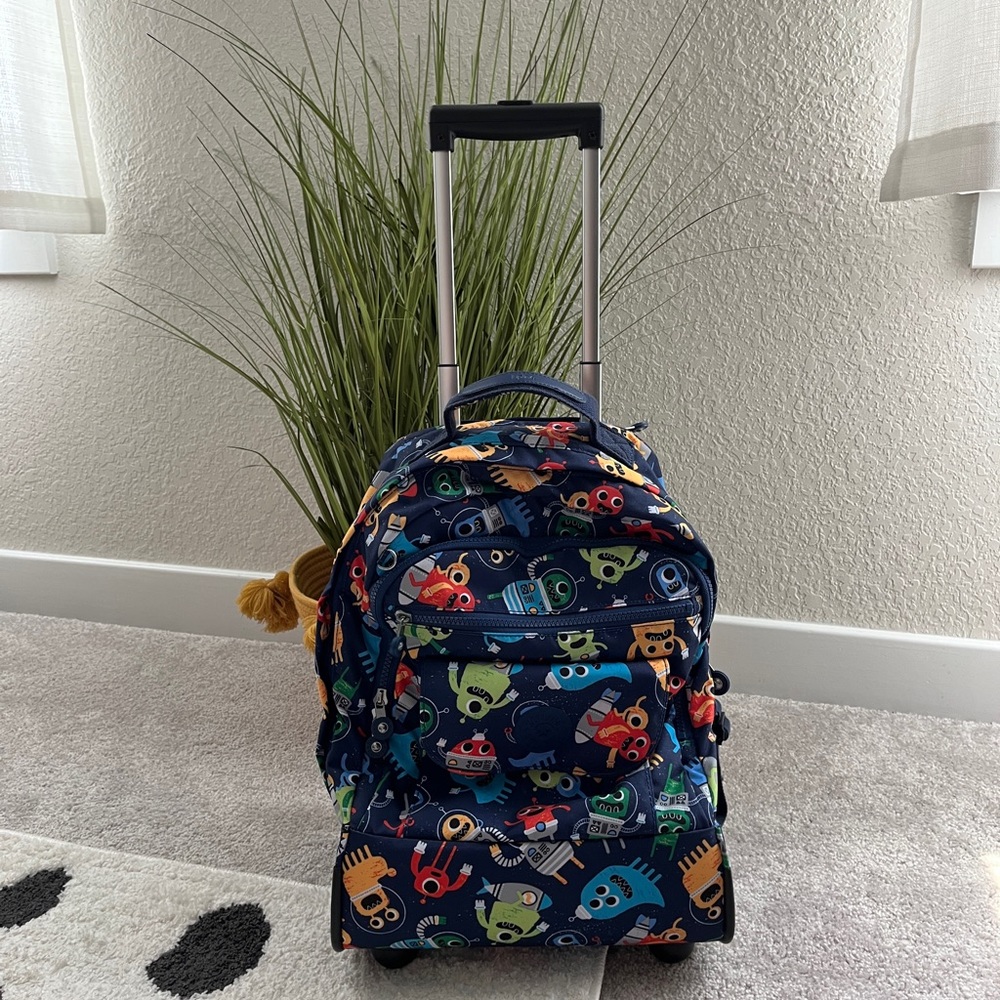 Kipling space monster rolling backpack